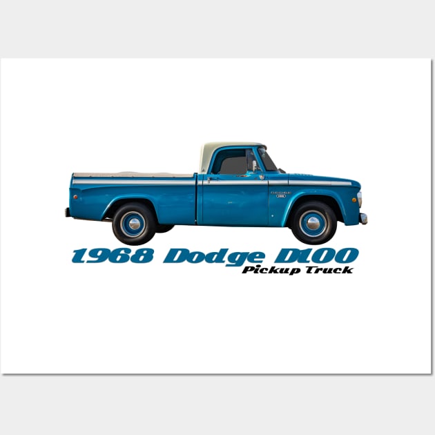 1968 Dodge D100 Pickup Truck Wall Art by Gestalt Imagery